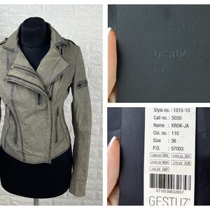 Gestuz crocodile skin jacket